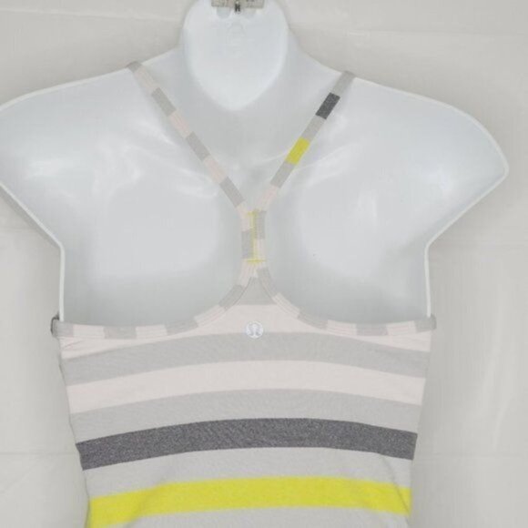 Lululemon Power Y Tank - Jet Stripe Silver Spoon - Picture 6 of 6